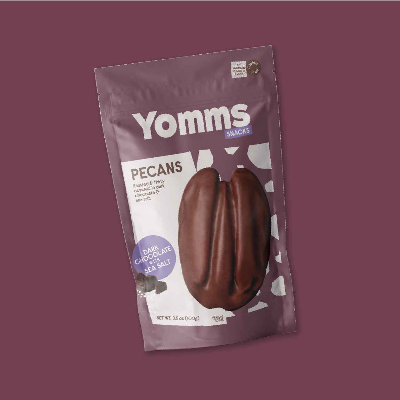 Yomms Dark Chocolate w Sea Salt 3.5 oz